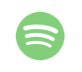 A green circle with the spotify logo in front of it.