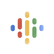 A google logo with different colored bars on it.